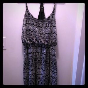 Black and White Patterned Dress